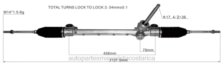 Repuestos de motos Alajuela - cremallera de dirección asistida 45502-bz090 TJTB2812 DAIHATSU
