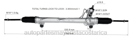 Autopartes mayorista - cremallera de dirección asistida 52089292ae TJTB2790 DODGE/CHRYSLER