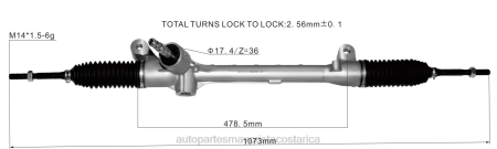 Autopartes San Jose - cremallera de dirección asistida 53400-t5r-a01 TJTB2849 HONDA