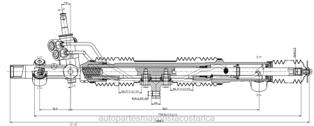 Repuestos de motos en Costa Rica - cremallera de dirección asistida 53601-s7c-g02 TJTB2531 HONDA