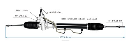 Repuestos de motos San Jose - cremallera de dirección asistida 57710-05900 TJTB2773 HYUNDAI/KIA