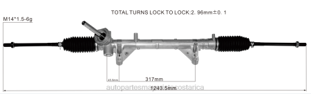 Autopartes Costa Rica - cremallera de dirección asistida 8200124407 8200565645 8200595934 8200124408 TJTB2808 RENAULT