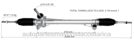 Repuestos de motos San Jose - cremallera de dirección asistida 23863012 TJTB2833 ROEWE