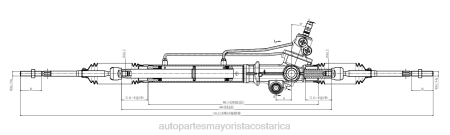 Autopartes Costa Rica - cremallera de dirección asistida 44250-0b020 TJTB2468 TOYOTA