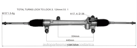 Repuestos de motos Alajuela - cremallera de dirección asistida 45510-28131 TJTB2512 TOYOTA