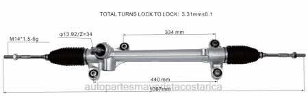 Repuestos de motos en Heredia - cremallera de dirección asistida 45510-47030 45510-47020 TJTB2444 TOYOTA