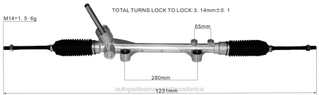Autopartes Costa Rica - cremallera de dirección asistida j7bc-3a500-jb 3l547-b562aa 1908702 TJTB2678 FORD